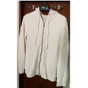 J. Crew white Sherpa Fleece Hoodie